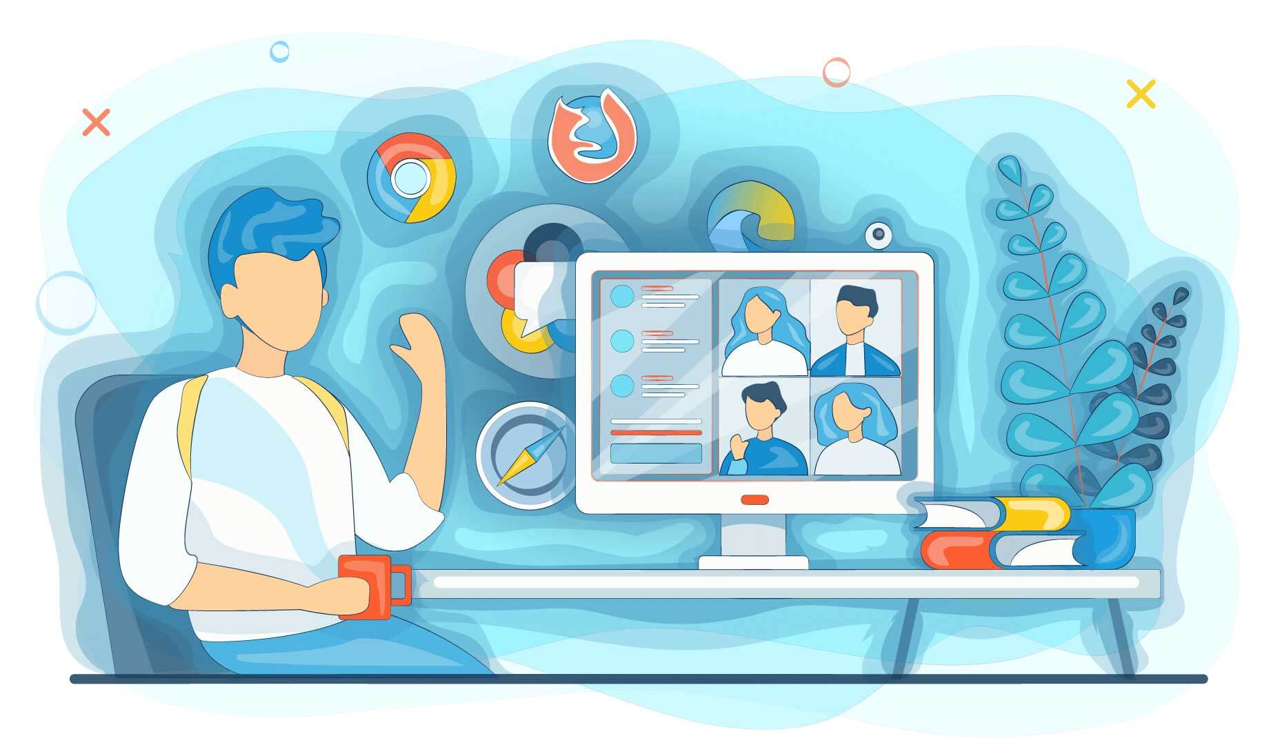 Видеоконференции через браузер. WebRTC – стандарт потокового воспроизведения медиаданных