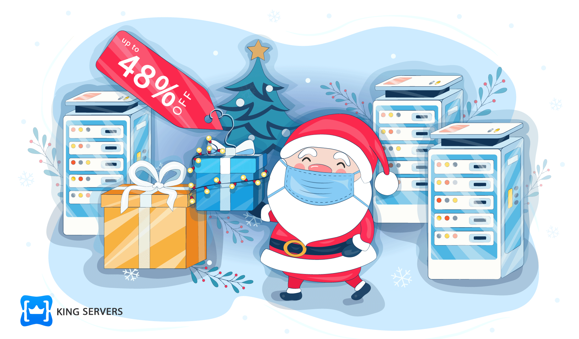 The most festive sale by King Servers — up to 48% off