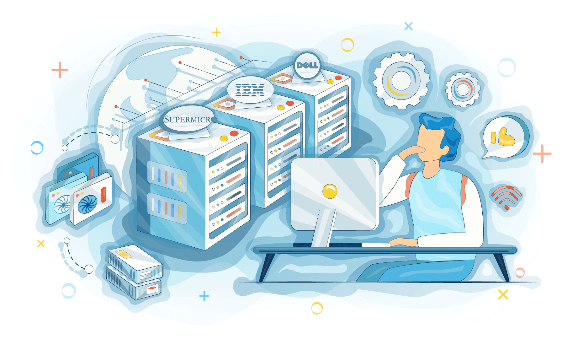Top server manufacturers. A few words about server equipment hardware